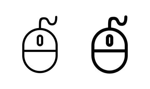 Mouse icon vector. click icon. pointer icon vector. Stock Illustration