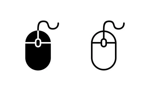 Mouse icon vector. click sign and symbol. pointer icon vector. Stock Illustration