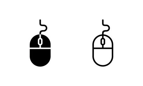 Mouse icon vector. click sign and symbol. pointer icon vector. 스톡 일러스트