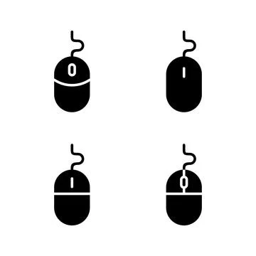 Mouse icon vector. click sign and symbol. pointer icon vector. Stock Illustration