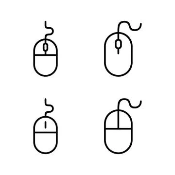 Mouse icon vector. click sign and symbol. pointer icon vector. イラスト素材