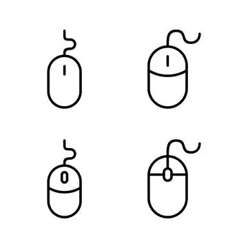Mouse icon vector. click sign and symbol. pointer icon vector. 스톡 일러스트