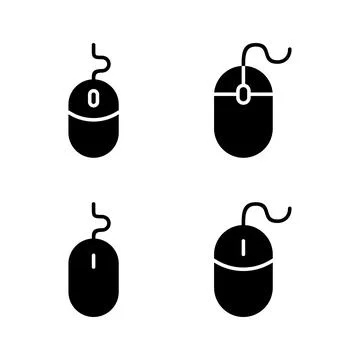 Mouse icon vector. click sign and symbol. pointer icon vector. Stock Illustration