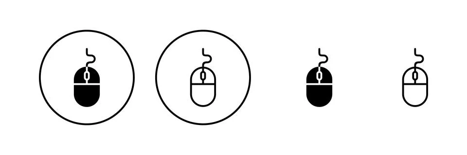 Mouse icon vector. click sign and symbol. pointer icon vector. 스톡 일러스트