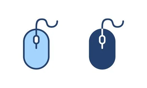 Mouse icon vector. click sign and symbol. pointer icon vector. Stock Illustration