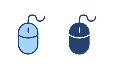 Mouse icon vector. click sign and symbol. pointer icon vector. Illustrazione stock