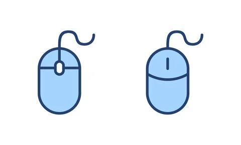 Mouse icon vector. click sign and symbol. pointer icon vector. Stock Illustration