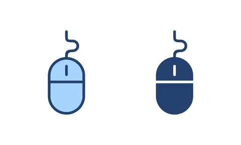Mouse icon vector. click sign and symbol. pointer icon vector. Stock Illustration