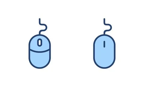 Mouse icon vector. click sign and symbol. pointer icon vector. Stock Illustration