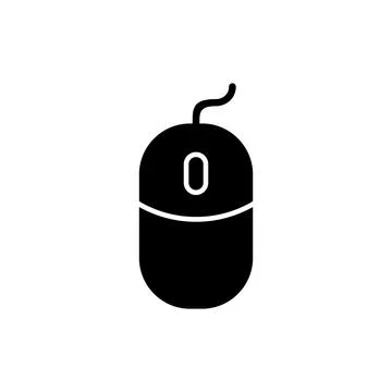 Mouse icon vector. click sign and symbol. pointer icon vector. Illustrazione stock