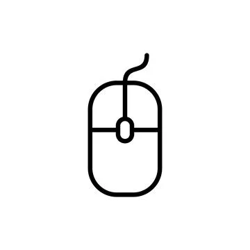 Mouse icon vector. click sign and symbol. pointer icon vector. Illustrazione stock