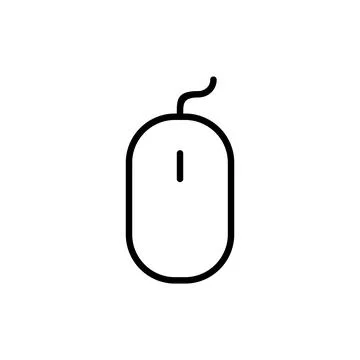 Mouse icon vector. click sign and symbol. pointer icon vector. Illustrazione stock