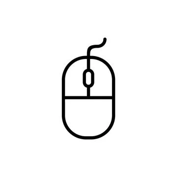Mouse icon vector. click sign and symbol. pointer icon vector. Stock Illustration