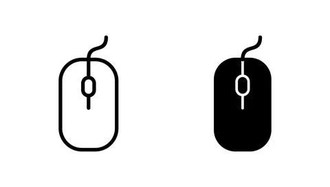 Mouse icon vector. click sign and symbol. pointer icon vector. 스톡 일러스트