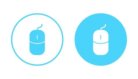 Mouse icon vector. click sign and symbol. pointer icon vector. Stock Illustration