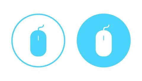 Mouse icon vector. click sign and symbol. pointer icon vector. Illustrazione stock