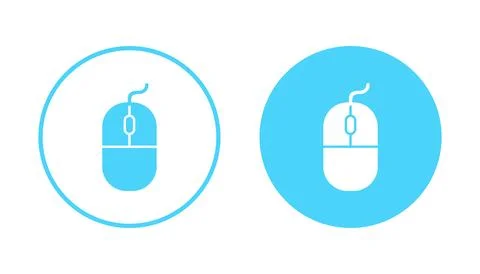 Mouse icon vector. click sign and symbol. pointer icon vector. Stock Illustration