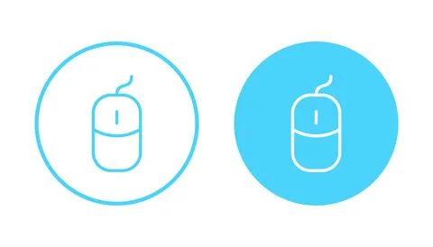 Mouse icon vector. click sign and symbol. pointer icon vector. Stock Illustration