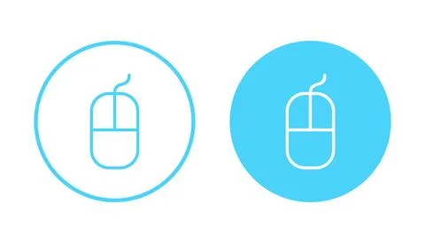 Mouse icon vector. click sign and symbol. pointer icon vector. Illustrazione stock