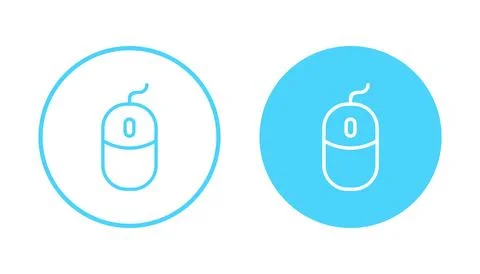 Mouse icon vector. click sign and symbol. pointer icon vector. Illustrazione stock