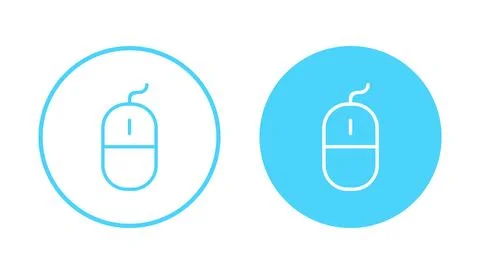 Mouse icon vector. click sign and symbol. pointer icon vector. Stock Illustration