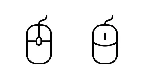 Mouse icon vector. click sign and symbol. pointer icon vector. Stock Illustration