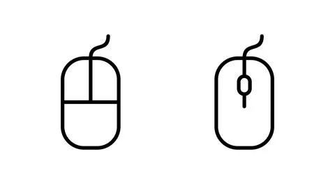 Mouse icon vector. click sign and symbol. pointer icon vector. Stock Illustration