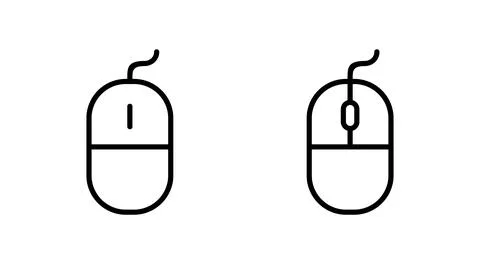 Mouse icon vector. click sign and symbol. pointer icon vector. 스톡 일러스트
