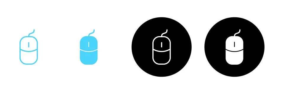 Mouse icon vector. click sign and symbol. pointer icon vector. 스톡 일러스트
