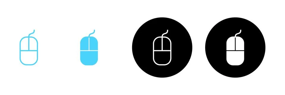 Mouse icon vector. click sign and symbol. pointer icon vector. イラスト素材