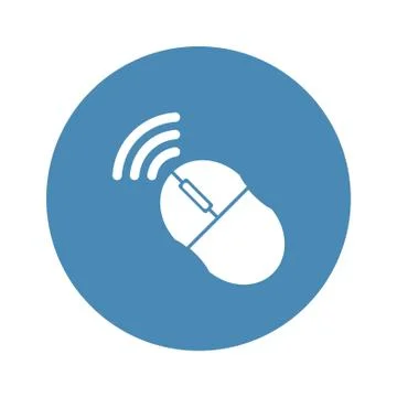 Mouse Icon Vector flat design style Stock Illustration