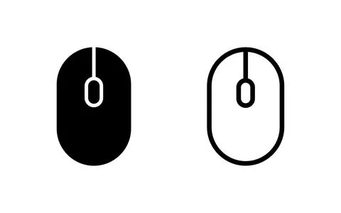 Mouse icon vector illustration. click sign and symbol. pointer icon vector. Stock Illustration