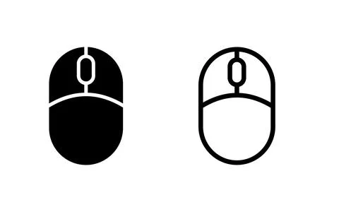 Mouse icon vector illustration. click sign and symbol. pointer icon vector. Illustrazione stock
