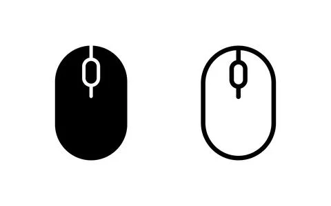 Mouse icon vector illustration. click sign and symbol. pointer icon vector. Illustrazione stock