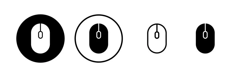 Mouse icon vector illustration. click sign and symbol. pointer icon vector. 스톡 일러스트