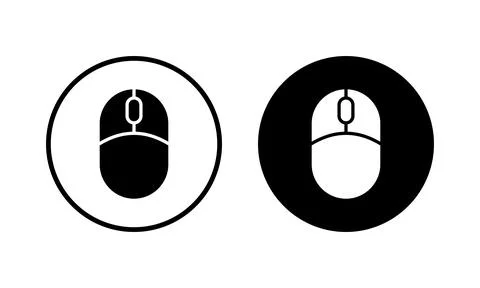 Mouse icon vector illustration. click sign and symbol. pointer icon vector. Illustrazione stock