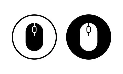 Mouse icon vector illustration. click sign and symbol. pointer icon vector. Stock Illustration