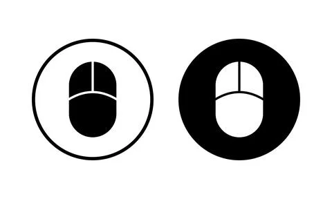 Mouse icon vector illustration. click sign and symbol. pointer icon vector. Stock Illustration