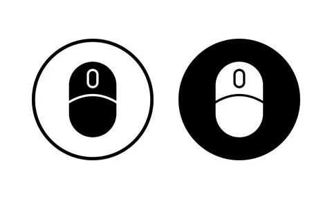 Mouse icon vector illustration. click sign and symbol. pointer icon vector. Illustrazione stock