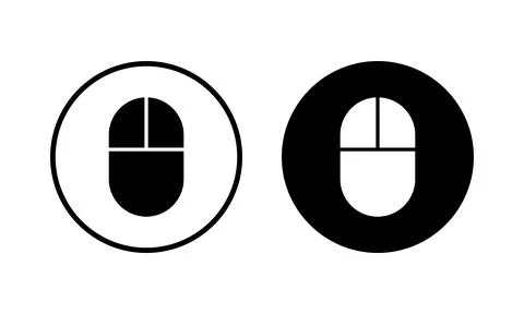 Mouse icon vector illustration. click sign and symbol. pointer icon vector. Stock Illustration
