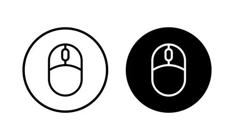 Mouse icon vector illustration. click sign and symbol. pointer icon vector. Illustrazione stock