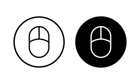Mouse icon vector illustration. click sign and symbol. pointer icon vector. Illustrazione stock