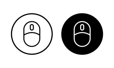 Mouse icon vector illustration. click sign and symbol. pointer icon vector. 스톡 일러스트