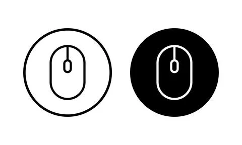 Mouse icon vector illustration. click sign and symbol. pointer icon vector. Illustrazione stock