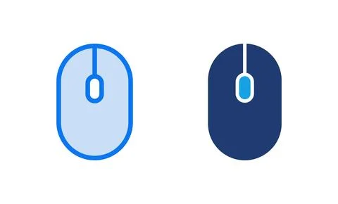 Mouse icon vector illustration. click sign and symbol. pointer icon vector. Stock Illustration