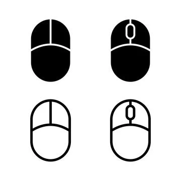 Mouse icon vector illustration. click sign and symbol. pointer icon vector. Illustrazione stock