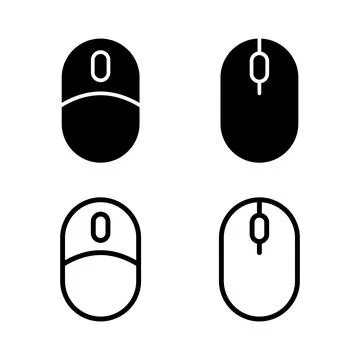 Mouse icon vector illustration. click sign and symbol. pointer icon vector. Illustrazione stock