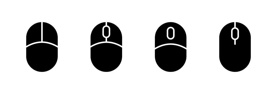 Mouse icon vector illustration. click sign and symbol. pointer icon vector. Stock Illustration