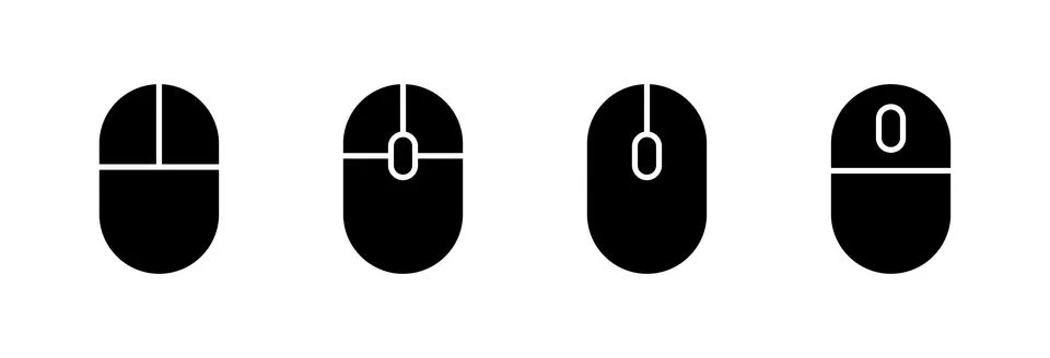 Mouse icon vector illustration. click sign and symbol. pointer icon vector. Stock Illustration