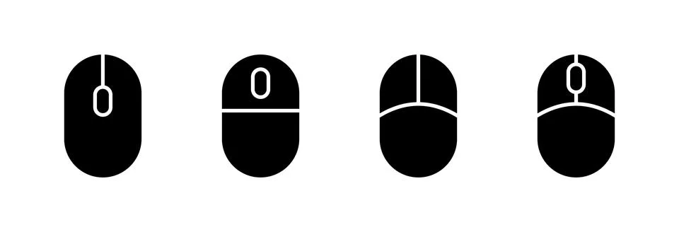 Mouse icon vector illustration. click sign and symbol. pointer icon vector. Illustrazione stock